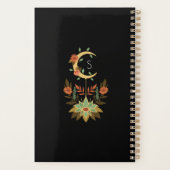 Holistische Spirituele maan en Lotus Floral Planner (Achterkant)