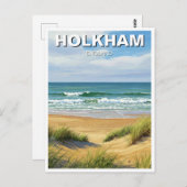 Holkham Norfolk Engeland Reizen Briefkaart (Voorkant / Achterkant)