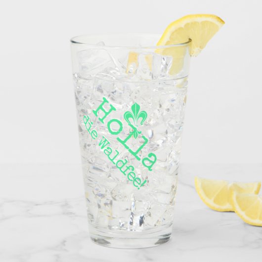 Holla, die Waldfee! Fleur de lis Glas (Achterkant ijs)