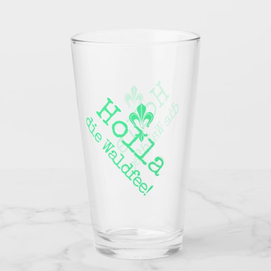 Holla, die Waldfee! Fleur de lis Glas (Voorkant)