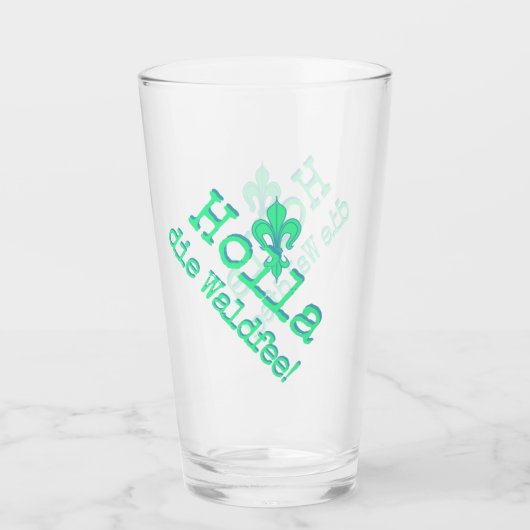 Holla, die Waldfee! Fleur de lis Glas (Voorkant)