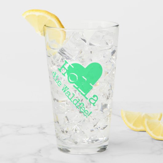 Holla, die Waldfee! German expression Glas (Voorkant ijs)