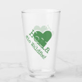 Holla, die Waldfee! German Saying Glas (Achterkant)