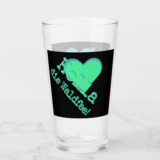 Holla, die Waldfee! Spruch Glas (Voorkant)