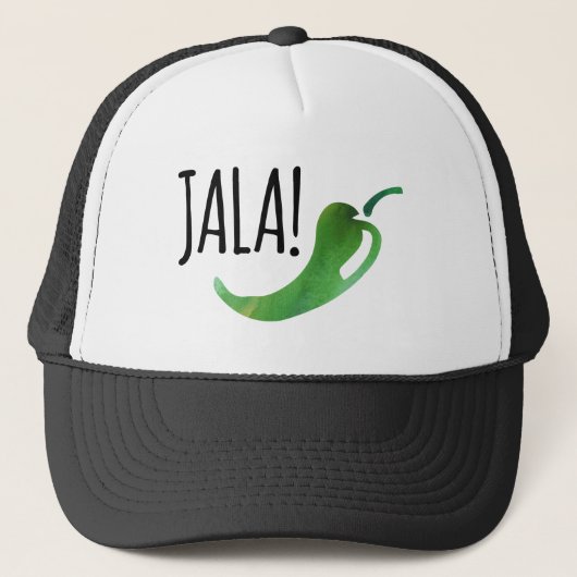 Holla Jalapeno Funny Trucker Hat Trucker Pet (Voorkant)