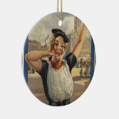 Holland Air Travel Keramisch Ornament (Rechts)