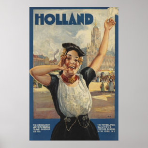 Holland Air Travel Poster