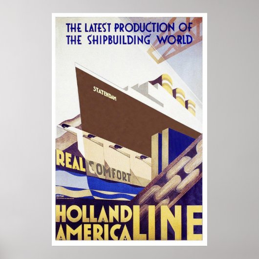 Holland America Line Poster (Voorkant)