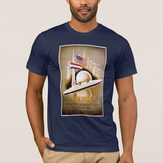 Holland Amerika New York Poster T-shirt (Devant)