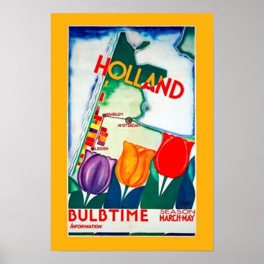 Holland Bulb Time Poster (Voorkant)