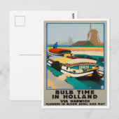 Holland bulb time vintage Briefkaart (Voorkant / Achterkant)