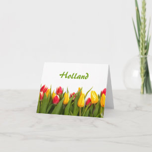 Holland, Carte de note du jardin de la tulipe de p