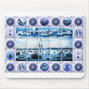  Holland Delftware Style Mural Muismat