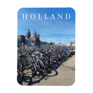 Holland fiets parkeerfriet magnet magneet
