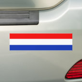 Holland Flag Bumpersticker (Op auto)