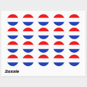 Holland Flag Ronde Sticker (Vel)