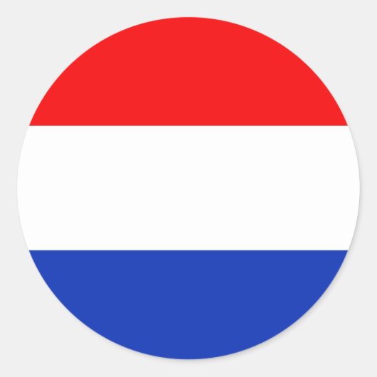 Holland Flag Ronde Sticker (Voorkant)