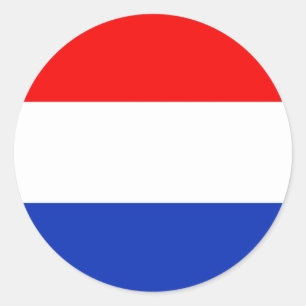 Holland Flag Ronde Sticker