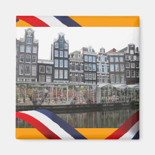 Holland Flower Market Oranje Fridge Magnet Magneet