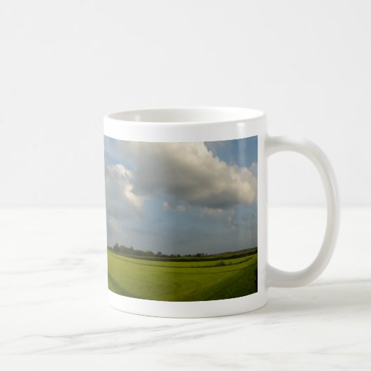 Holland Grass-land Panoramique Paysage Café Mug (Droite)