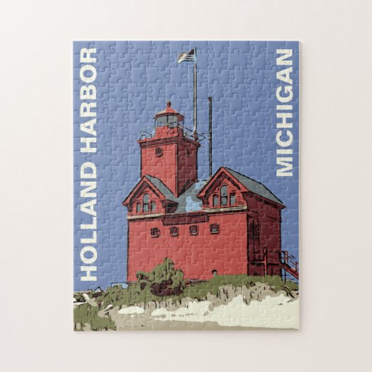 HOLLAND HARBOR LIGHT LEGPUZZEL (Verticaal)