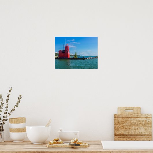Holland Harbor Lighthouse Poster (Keuken)