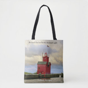 Holland Harbor South Pierhead Light canvas tas