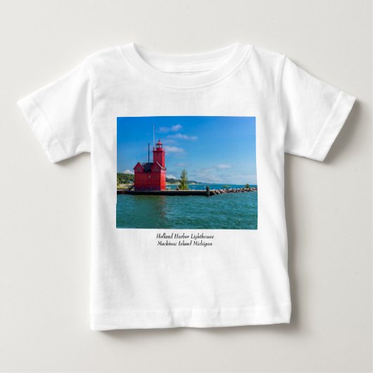 Holland Harbour Lighthouse Baby T-Shirt (Voorkant)
