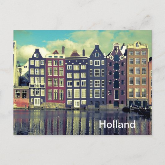 Holland huizen briefkaart (Voorkant)