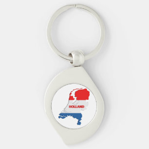Holland-kaart Sleutelhanger