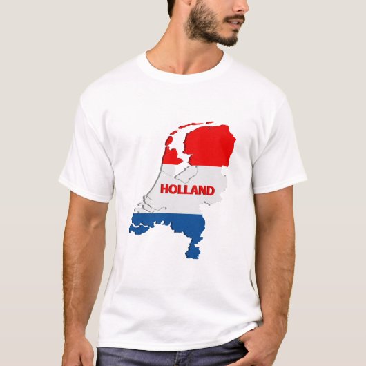 Holland-kaart T-shirt (Voorkant)