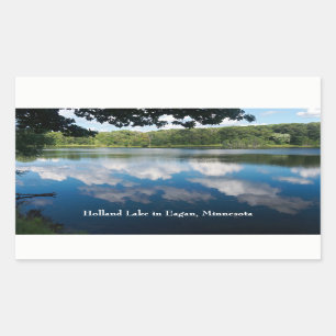 Holland Lake Schilderachtig in Eagan Rechthoekige Sticker