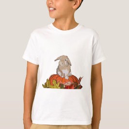 Holland Lop op een pompoen T-shirt