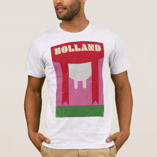 Holland melkkoe vintage reisposter t-shirt