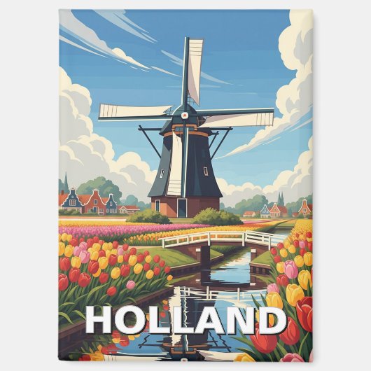 Holland Michigan Travel Magneet (Voorkant)