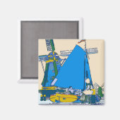 Holland, Nederlands Blauw, Magneet (Voorkant / Achterkant)