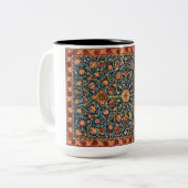 Holland Park Design (door William Morris) Tweekleurige Koffiemok (Voorkant links)