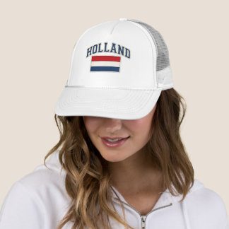 Holland Patriottische Vlag Geborduurde Hoed Trucker Pet