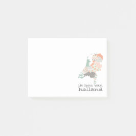 Holland Province Map Geometric Patchwork Style Post-it® Notes