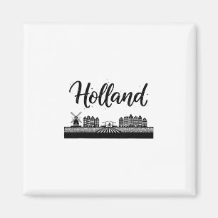 Holland Silhouet Reis Vakantie Outfits Magneet