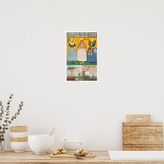 Holland trainingen Poster oud reizen (Keuken)