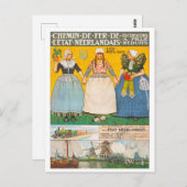 Holland trainlines voyage vintage Carte postale (Devant / Derrière)