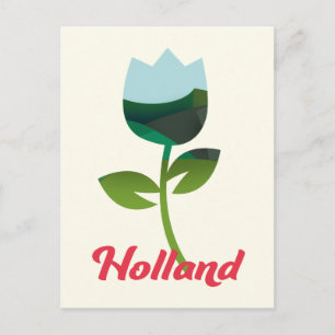 Holland Tulip Vacation art Briefkaart