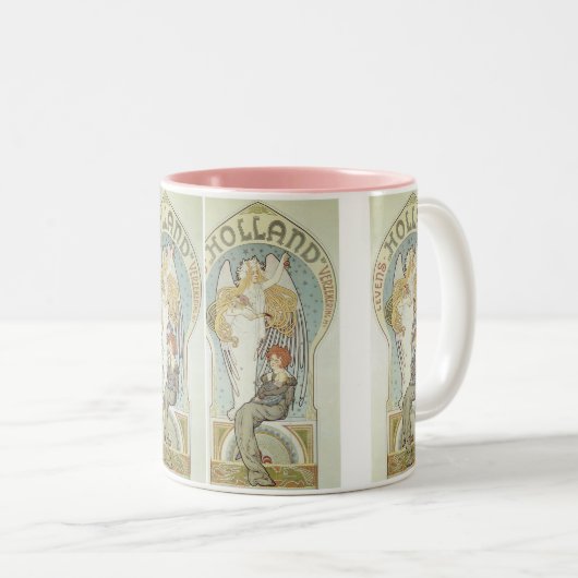 Holland Tweekleurige Koffiemok (Voorkant rechts)