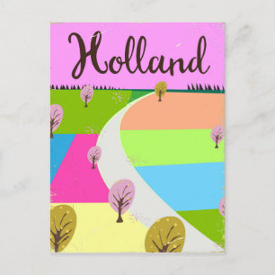 Holland velden reisposter briefkaart