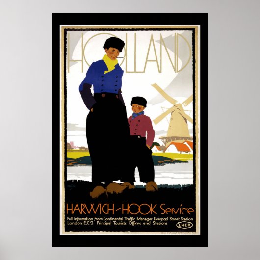 Holland Vintage Travel Poster (Voorkant)