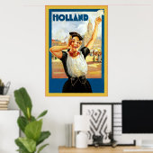 Holland ~ Vintage Travel Poster (Thuiskantoor)