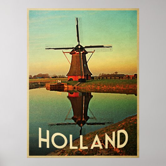 Holland Windmill Poster (Voorkant)