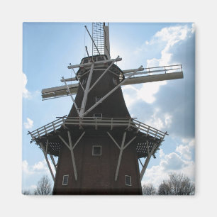 Holland Windmill Silhouette Fridge Magnet Magneet