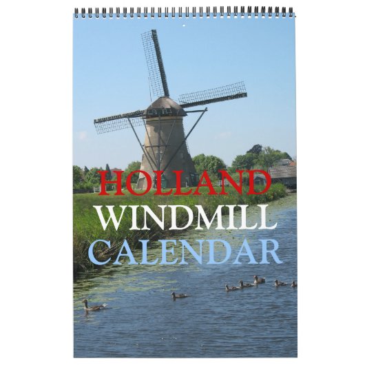 Holland Windmills Calendar Kalender (Hoes)